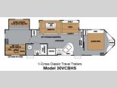 Floorplan - 2013 Forest River RV V-Cross Classic 30VCBHS