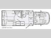 Floorplan - 2013 Leisure Travel Unity U24TB