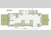 Floorplan - 2013 Starcraft  Travel Star 227CKS