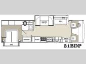 Floorplan - 2013 Coachmen RV Pursuit 31 BDP