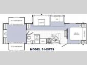 Floorplan - 2014 Palomino Puma 31-DBTS