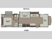 Floorplan - 2014 Coachmen RV Leprechaun 319DS Ford 450