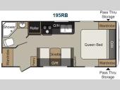 Floorplan - 2014 Keystone RV Passport 195RB Express