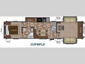 Floorplan - 2014 Keystone RV Sprinter Copper Canyon 333FWFLS