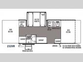Floorplan - 2014 Forest River RV Rockwood Freedom Series 232XR