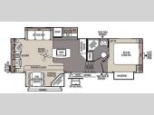 Floorplan - 2014 Forest River RV Flagstaff Classic Super Lite 8528IKWS