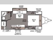 Floorplan - 2014 Forest River RV Rockwood Mini Lite 2109S