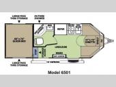 Floorplan - 2014 Forest River RV V-Cross Vibe 6501