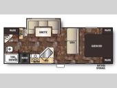 Floorplan - 2014 Forest River RV Cherokee Grey Wolf 23BD