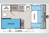 Floorplan - 2014 Jayco Jay Feather Ultra Lite 16V