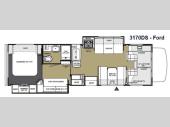 Floorplan - 2014 Forest River RV Sunseeker 3170DS Ford