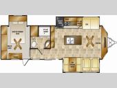 Floorplan - 2014 CrossRoads RV Hampton HT380FD