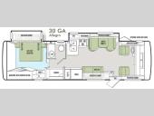 Floorplan - 2014 Tiffin Motorhomes Allegro 30 GA
