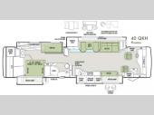 Floorplan - 2014 Tiffin Motorhomes Phaeton 40 QKH