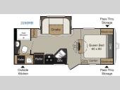 Floorplan - 2014 Keystone RV Passport 2250RB Grand Touring