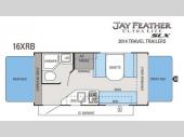 Floorplan - 2014 Jayco Jay Feather Ultra Lite SLX 16XRB SLX