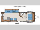 Floorplan - 2014 KZ Spree Connect C310RKS