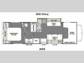 Floorplan - 2014 Coachmen RV Freelander 29KS Chevy 4500