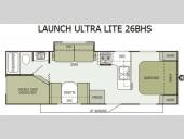 Floorplan - 2014 Starcraft  Launch Ultra Lite 26BHS