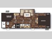 Floorplan - 2014 Forest River RV Cherokee Grey Wolf 23DBH
