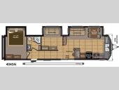 Floorplan - 2014 Keystone RV Residence 404DN