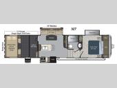 Floorplan - 2015 Keystone RV Carbon 327