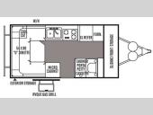 Floorplan - 2014 Forest River RV Flagstaff Hard Side T19SCHW