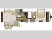 Floorplan - 2015 Keystone RV Cougar 327RES