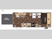 Floorplan - 2015 Forest River RV Cherokee Grey Wolf 19RR