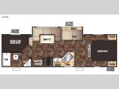 Floorplan - 2015 Forest River RV Cherokee Grey Wolf 26DBH