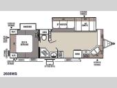 Floorplan - 2015 Forest River RV Rockwood Ultra Lite 2608WS