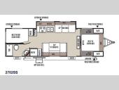 Floorplan - 2015 Forest River RV Rockwood Ultra Lite 2702SS