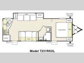 Floorplan - 2015 Forest River RV Salem Cruise Lite 231RKXL
