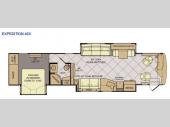 Floorplan - 2015 Fleetwood RV Expedition 40X