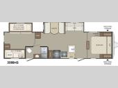 Floorplan - 2015 Keystone RV Bullet 308BHS