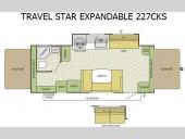 Floorplan - 2015 Starcraft Travel Star 227CKS