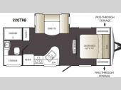 Floorplan - 2015 Keystone RV Outback Terrain Ultra Lite 220TRB