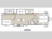 Floorplan - 2015 Coachmen RV Freedom Express Liberty Edition 320BHDS