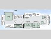 Floorplan - 2015 Thor Motor Coach Tuscany XTE 40EX