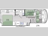 Floorplan - 2015 Thor Motor Coach Hurricane 27K