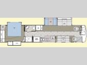Floorplan - 2007 Gulf Stream RV Tour Master T40A