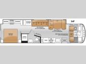 Floorplan - 2015 Thor Motor Coach Windsport 34F