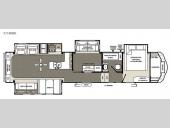 Floorplan - 2015 Forest River RV Sandpiper 371REBH