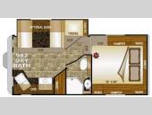 Floorplan - 2014 Northwood Arctic Fox Camper 992 Dry Bath