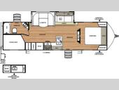 Floorplan - 2015 Forest River RV Vibe Extreme Lite 272BHS