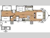 Floorplan - 2015 Forest River RV Vibe Extreme Lite 308BHS