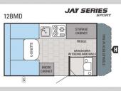 Floorplan - 2015 Jayco Jay Series Sport 12BMD