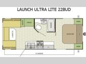 Floorplan - 2015 Starcraft Launch Ultra Lite 22BUD