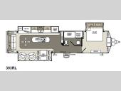Floorplan - 2015 Forest River RV Sierra Destination Trailers 393RL