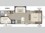 Floorplan - 2015 Keystone RV Bullet 243BHS